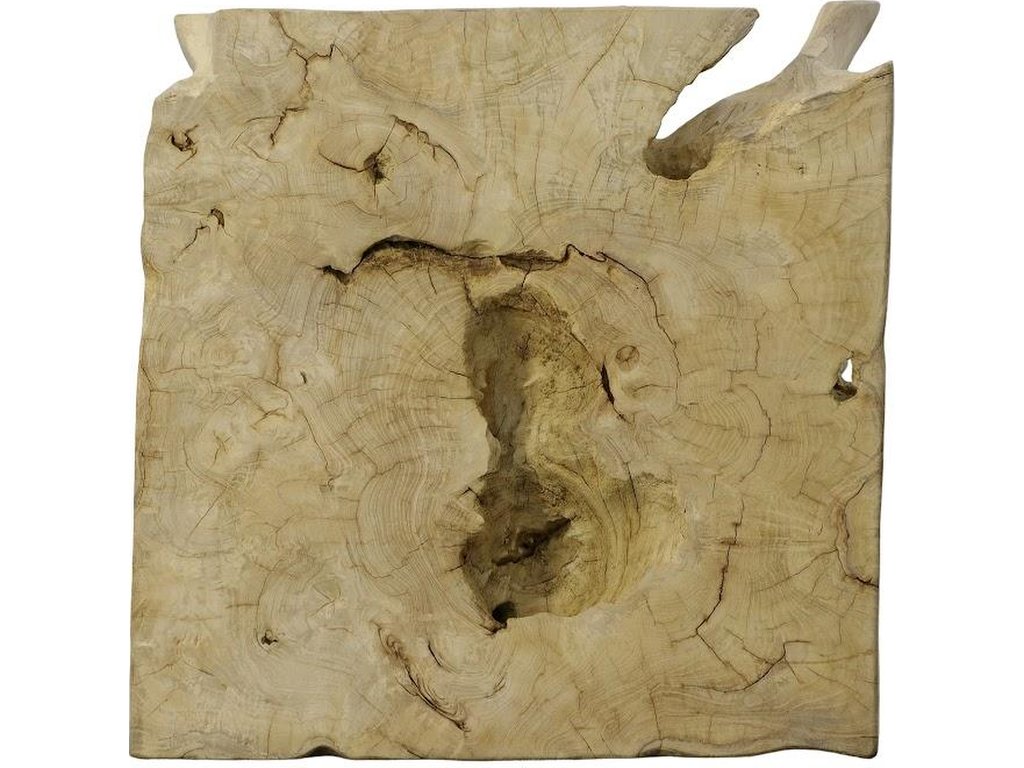 Teak Root Coffee Table, Bleached, Square - image 1