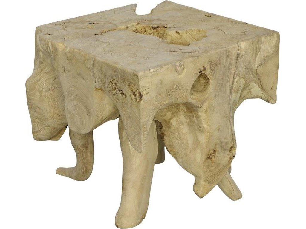 Teak Root Coffee Table, Bleached, Square - image 2