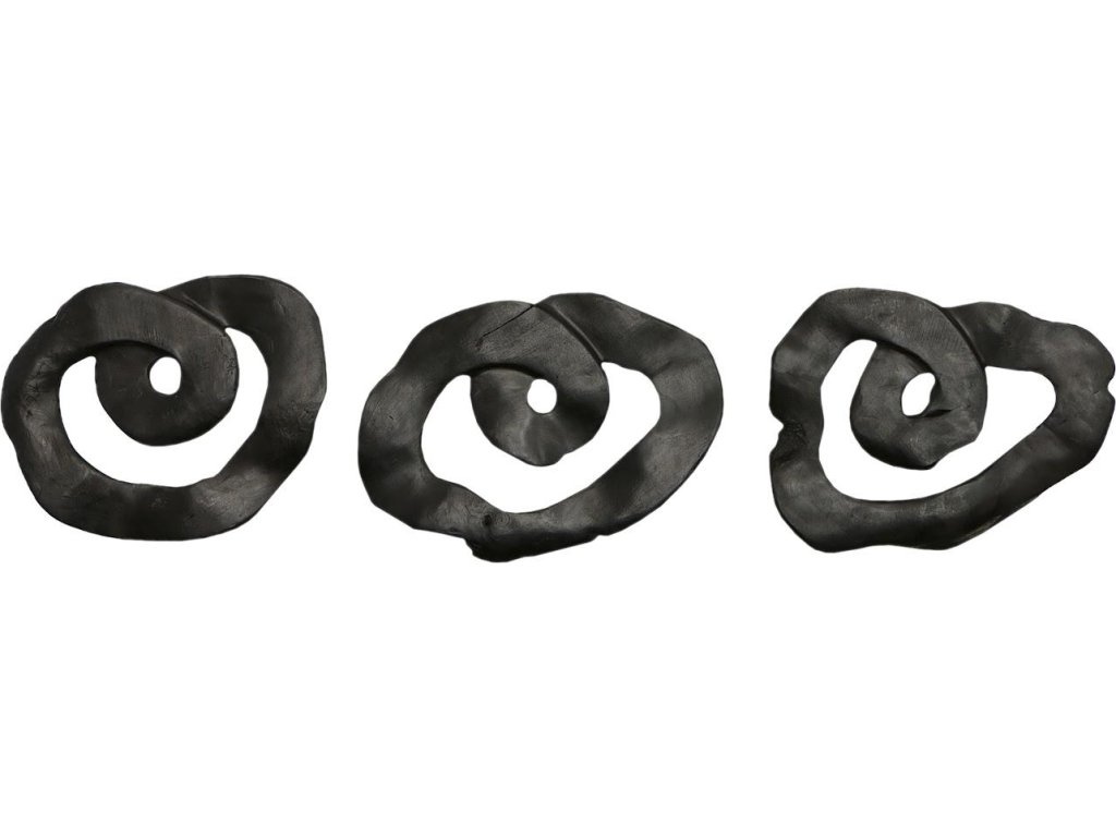 Swirl Wall Tile, Teak Wood, Assorted, Black - image 5