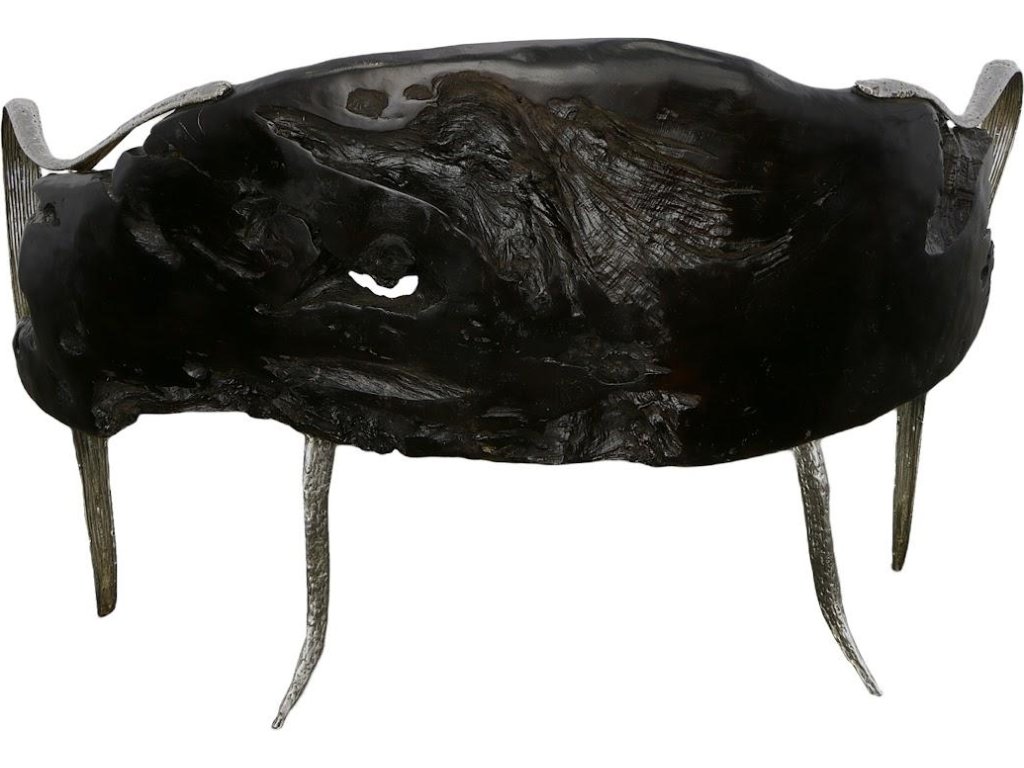Graven Live Edge Bench, Black - image 1