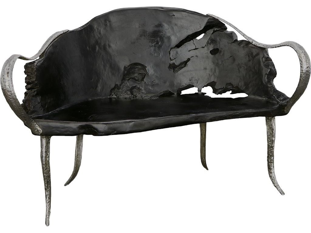 Graven Live Edge Bench, Black - main image