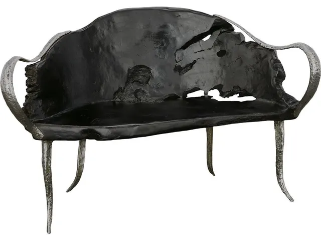 Graven Live Edge Bench, Black
