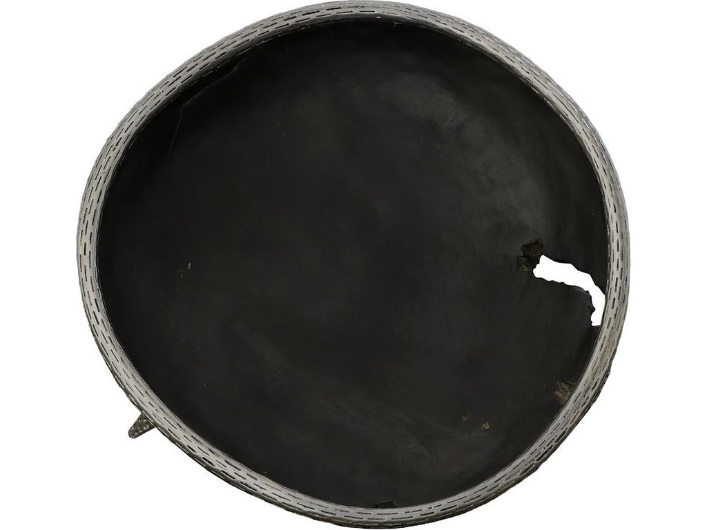 Graven Table Top Bowl, Black and Stainless Steel - image 1
