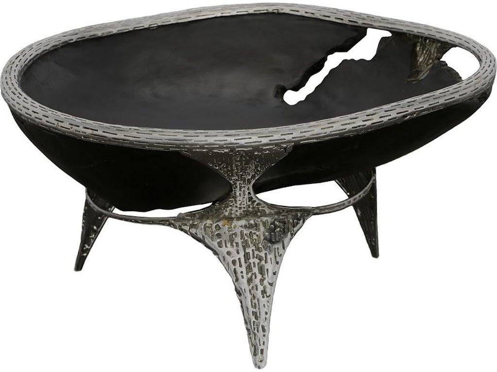 Graven Table Top Bowl, Black and Stainless Steel - main image