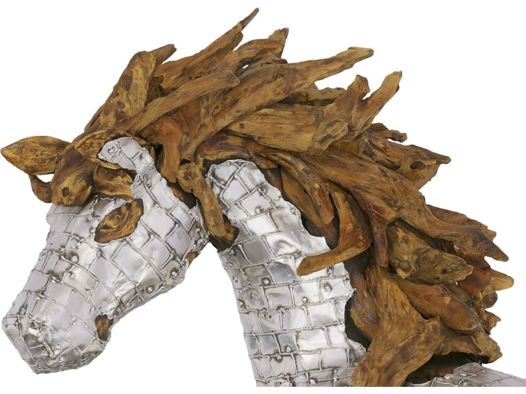 Mustang Horse Armored Sculpture, Standing - image 2