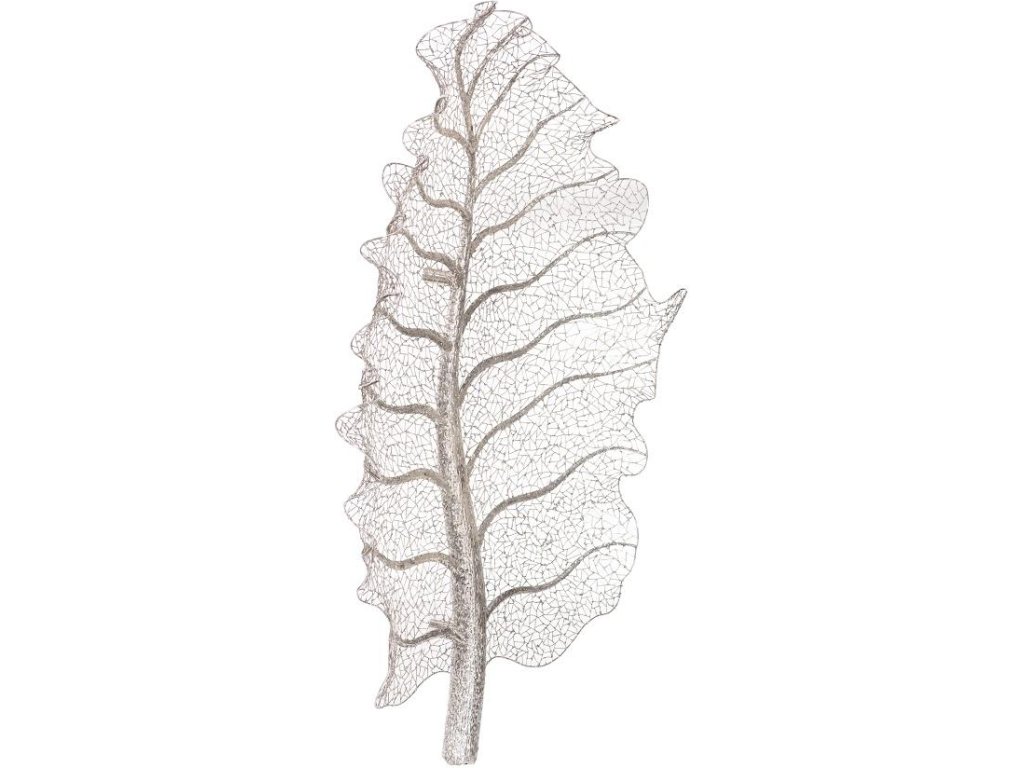 Metallurgy Leaf Wall Art, Stainless Steel - image 1