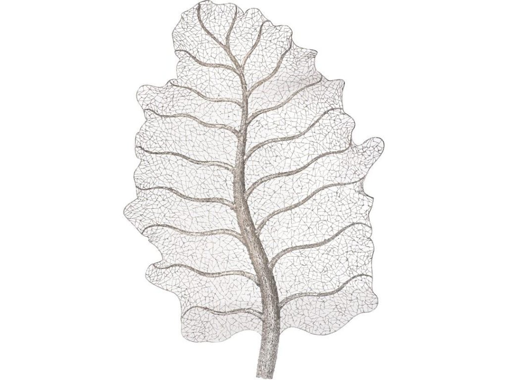 Metallurgy Leaf Wall Art, Stainless Steel - main image