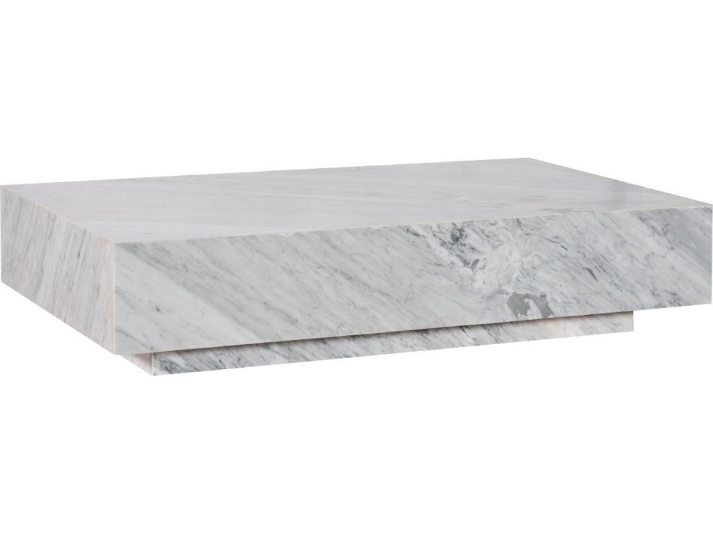 Marble Coffee Table, White - image 2