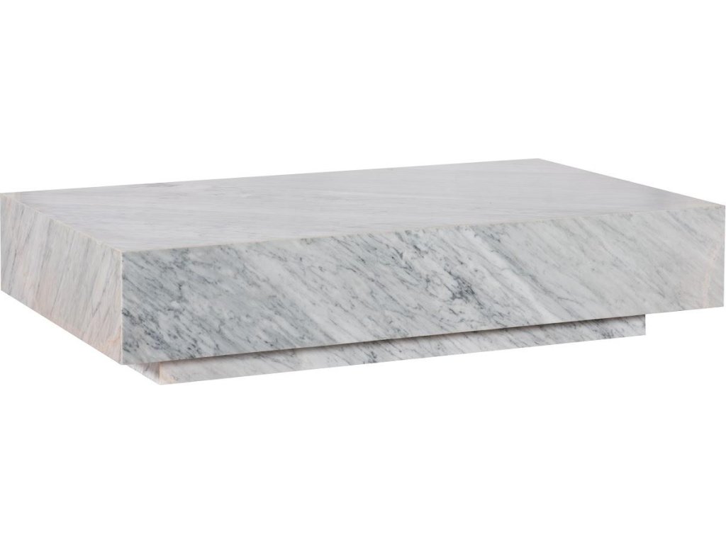 Marble Coffee Table, White - main image