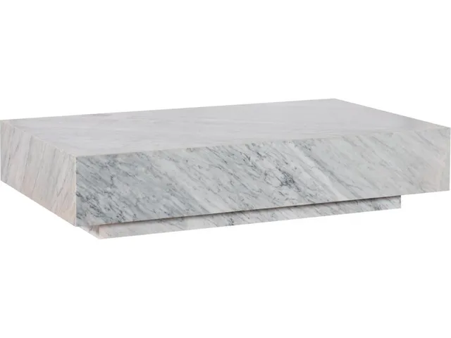 Marble Coffee Table, White