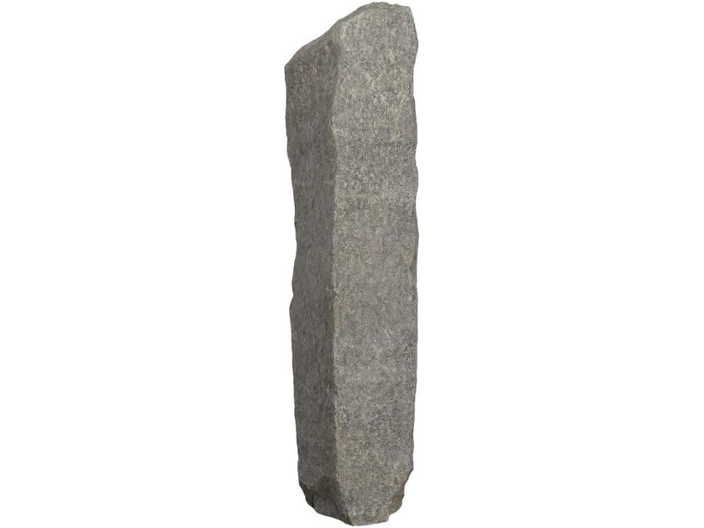 Cast Colossal Splinter Stone Sculpture, Gray - main image