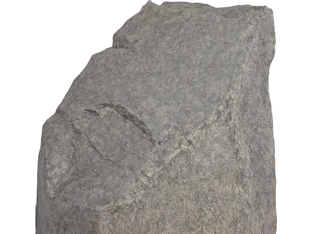 Cast Colossal Splinter Stone Sculpture, Gray - image 2