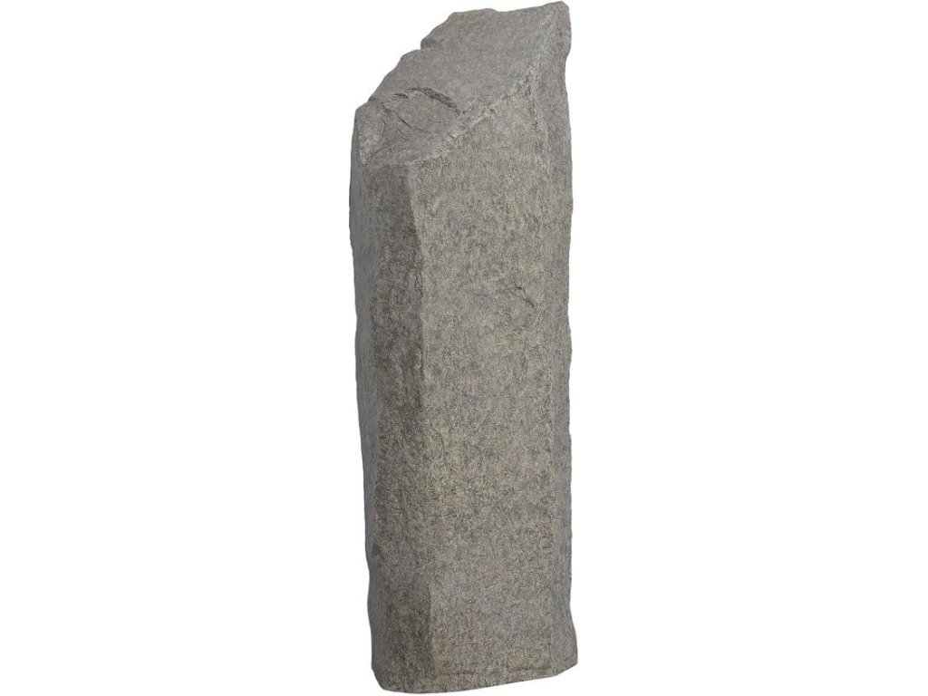 Cast Colossal Splinter Stone Sculpture, Gray - main image