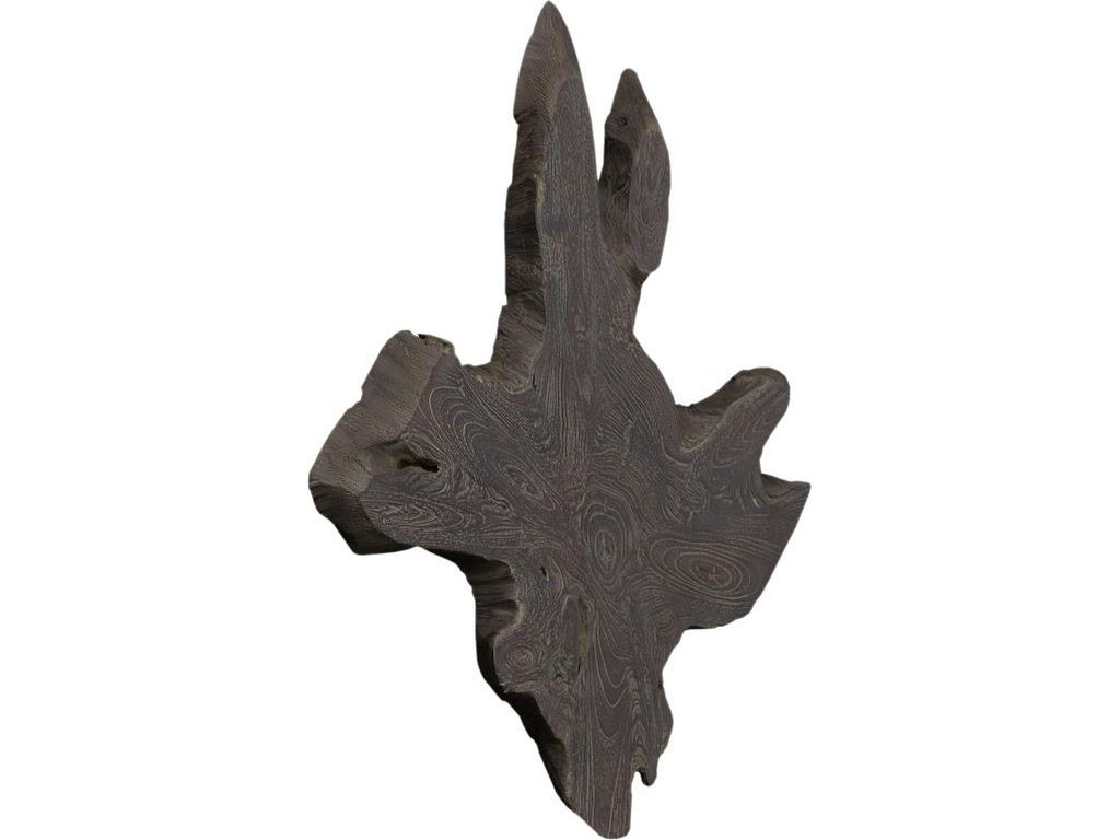 Freeform Teak Wall Slice, MD, Dark Gray - image 1