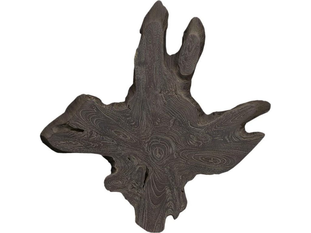 Freeform Teak Wall Slice, MD, Dark Gray - main image