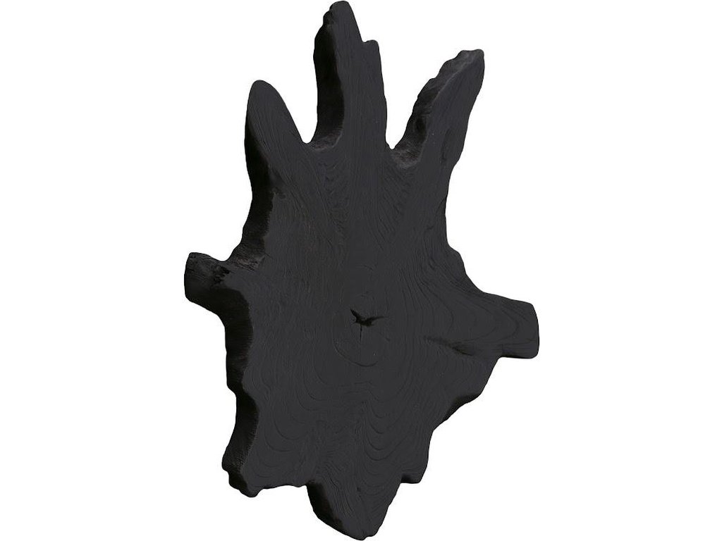 Freeform Teak Wall Slice, MD, Black - image 1