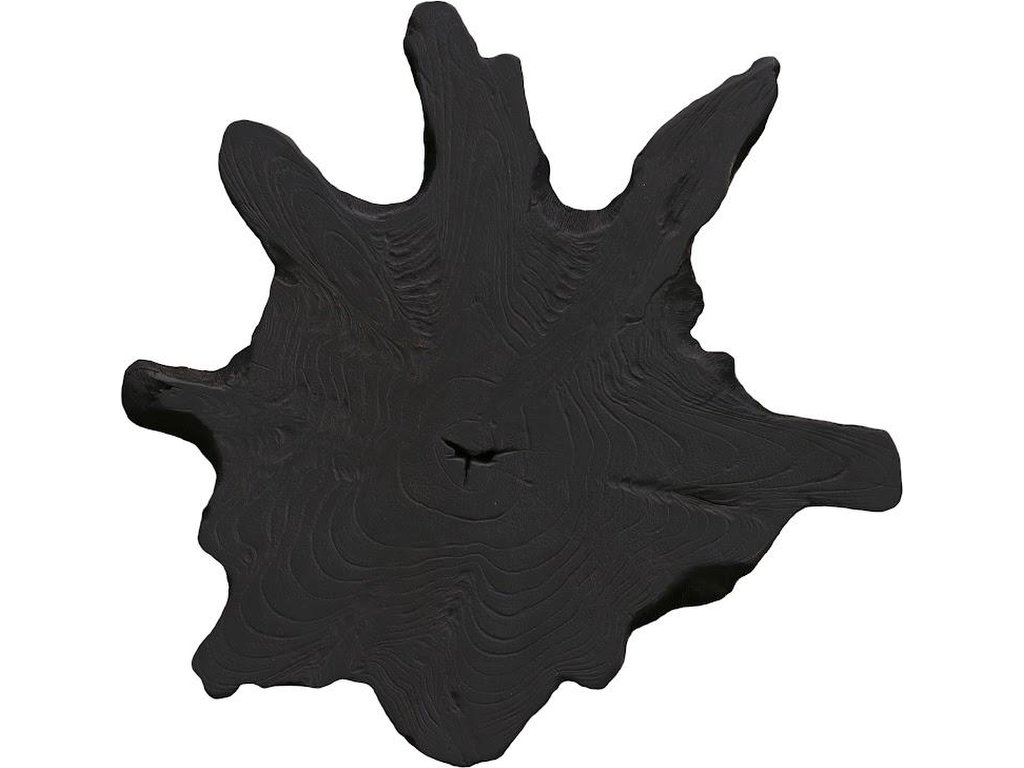 Freeform Teak Wall Slice, MD, Black - main image
