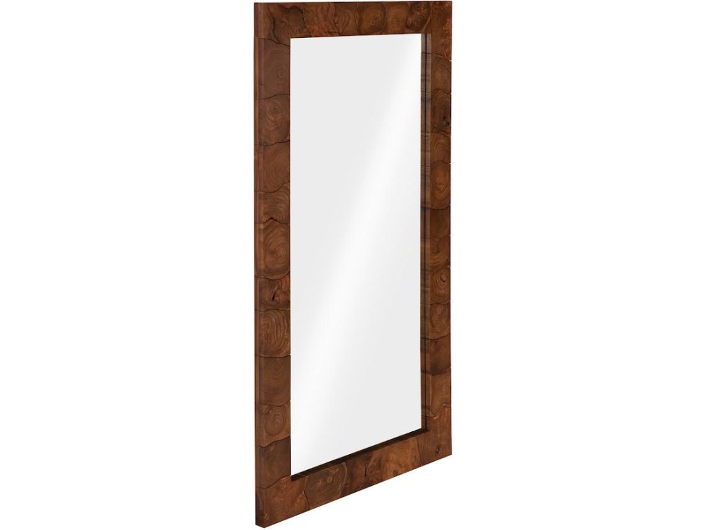 Teak Slice Mirror, Rectangle - image 1