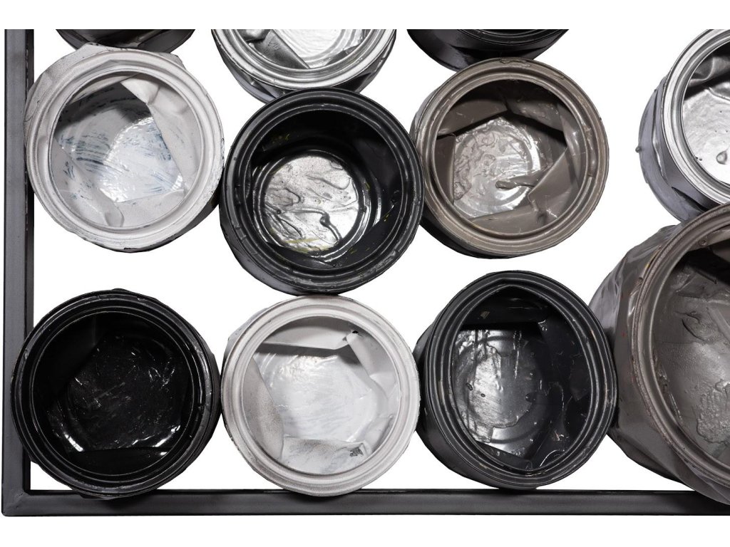 Paint Can Wall Art, Square, Mixed Neutrals, Assorted SM - image 2