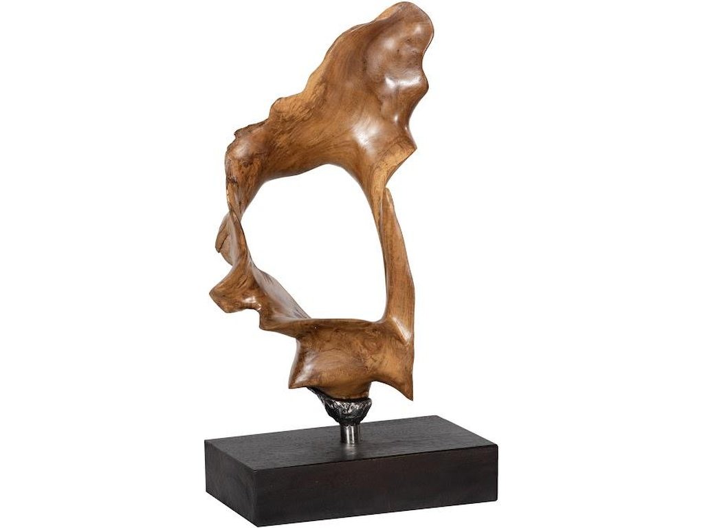 Metallurgy Wood Sculpture, Iron Base, Assorted - image 1
