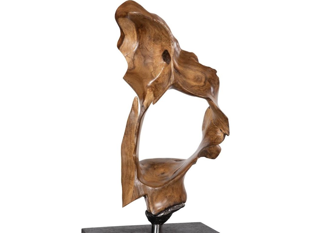 Metallurgy Wood Sculpture, Iron Base, Assorted - image 2