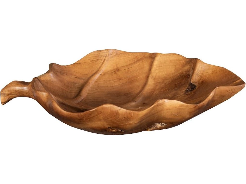 Leaf Bowl, Teak Wood Natural - image 2