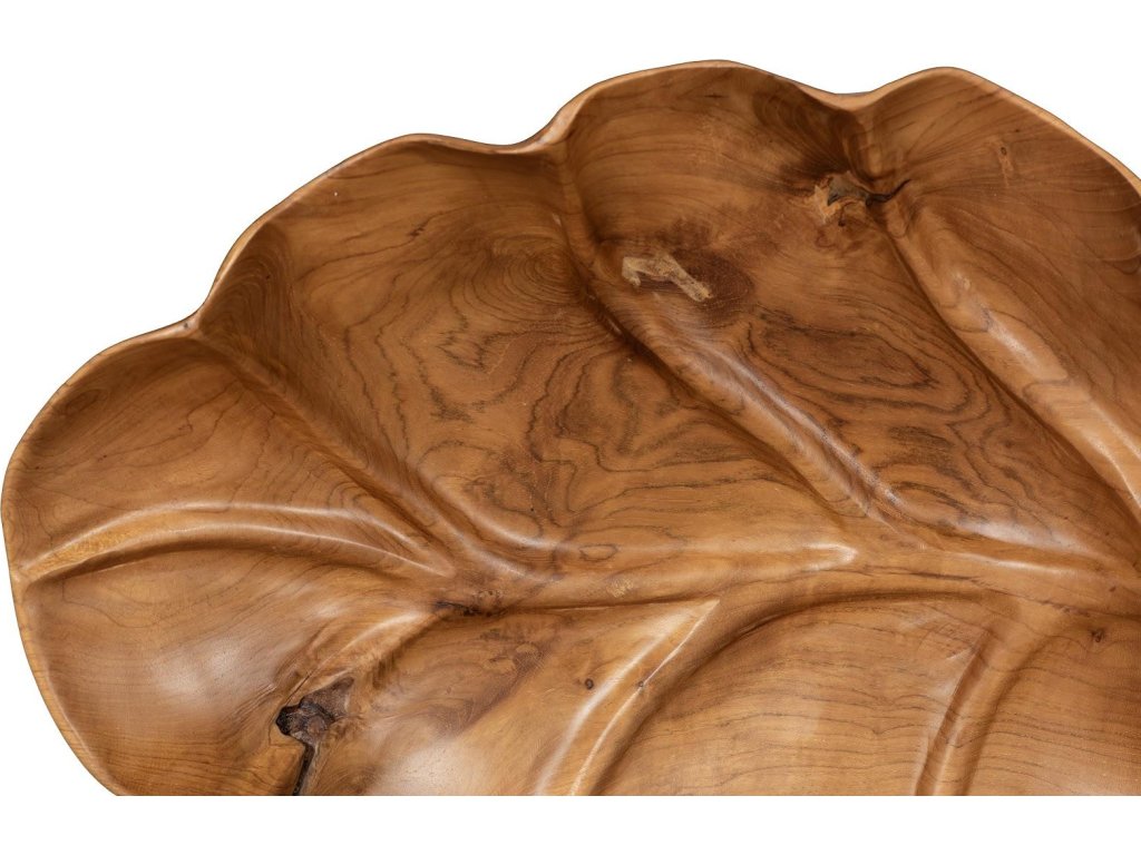 Leaf Bowl, Teak Wood Natural - image 3