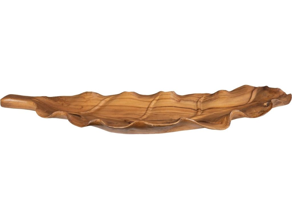 Leaf Bowl, Teak Wood , Natural Finish - image 2