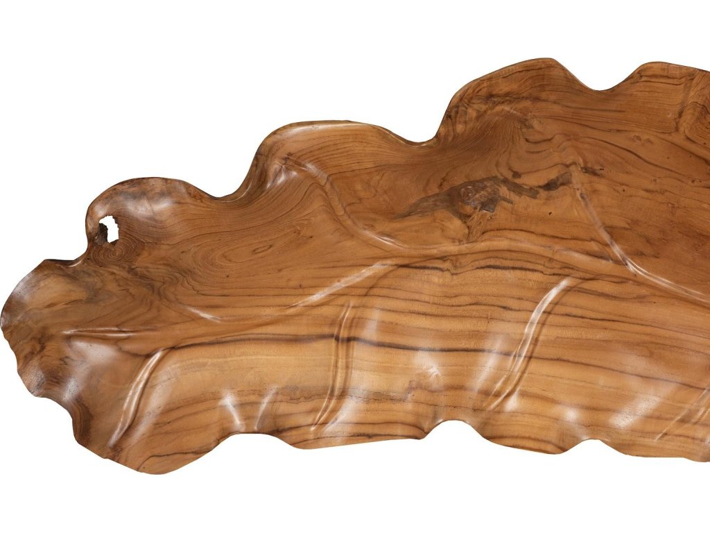 Leaf Bowl, Teak Wood , Natural Finish - image 3