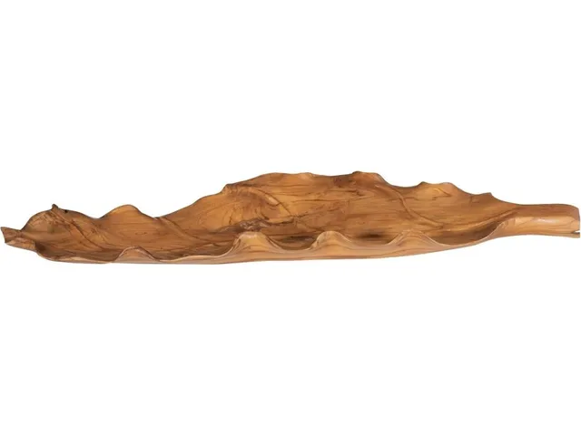 Leaf Bowl, Teak Wood , Natural Finish