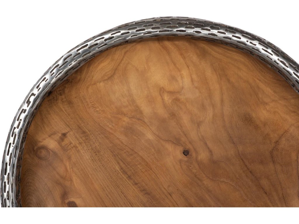 Teak Wood Bowl Wall Art, Metallurgy Edge, MD - image 2