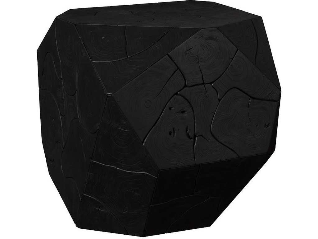 Prism Dining Table Base With 48"Dia Round Glass, Black Finish - main image