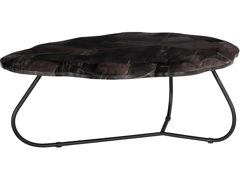 Mosaic Leaf Petrified Wood Coffee Table, Large - main image