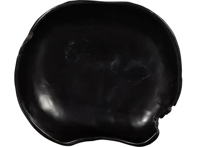 Teak Wood Bowl, Black - Alternative View