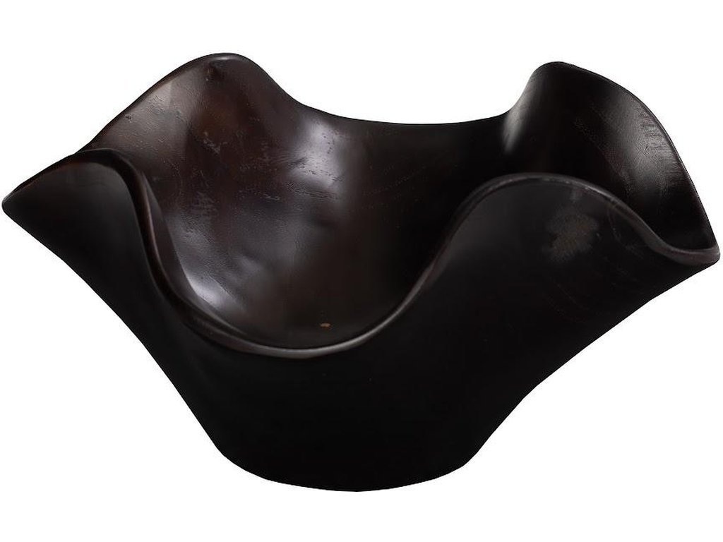 Teak Wood Bowl, Black - image 2