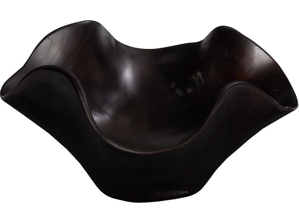 Teak Wood Bowl, Black - main image