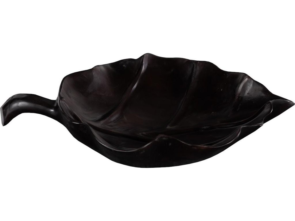 Leaf Bowl, Teak Wood, Black - image 2