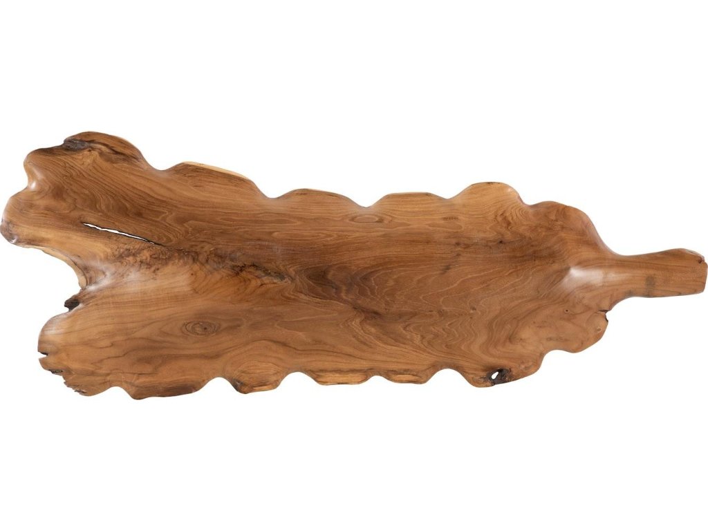Leaf Bowl, Teak Wood, Natural & Black, Finish - image 4
