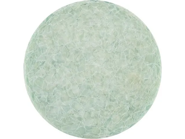 Folded Glass Table, , Round, Black Base