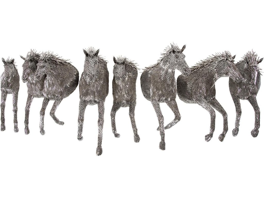 Herd of Horses Wall Sculpture E - image 4