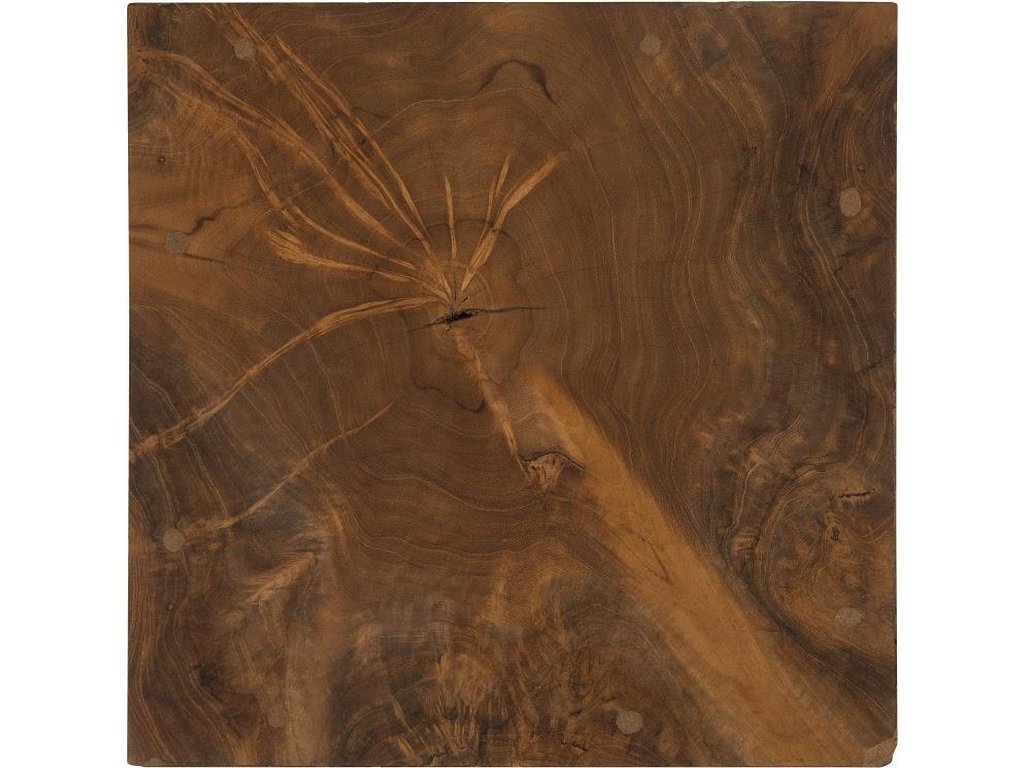 Teak Slice Stool, Square - main image