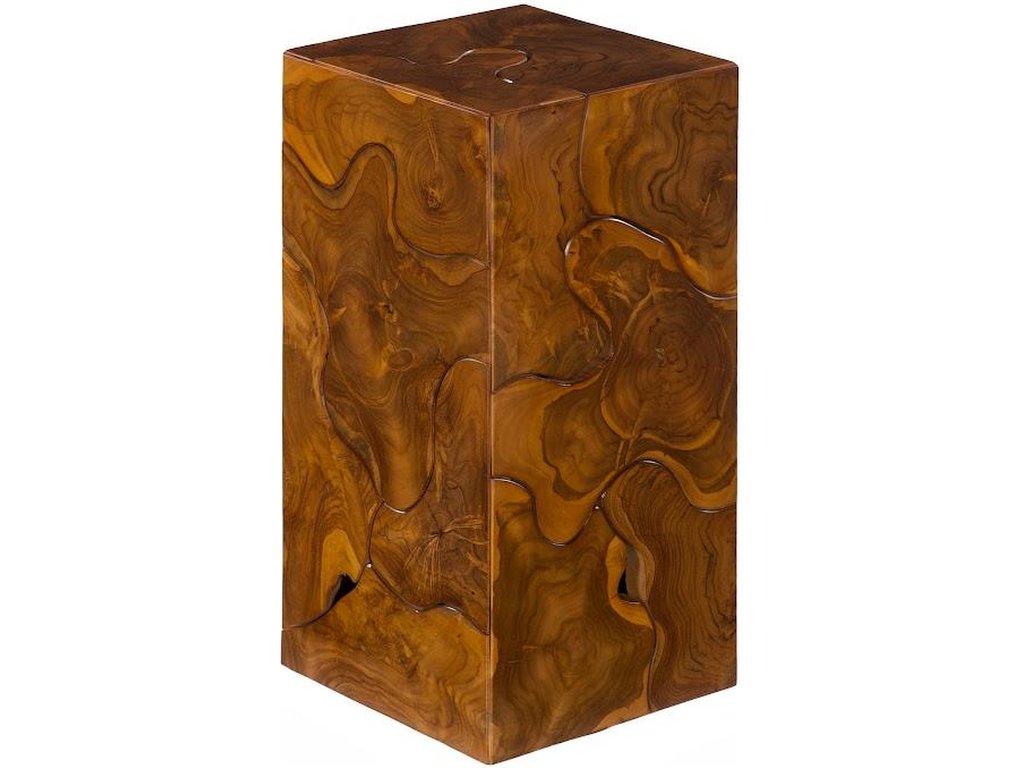 Teak Slice Pedestal, Square, SM - image 2