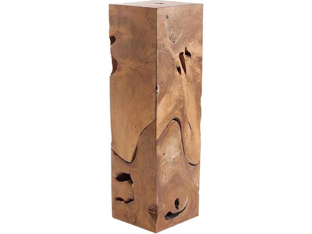 Teak Slice Pedestal, Square, LG - main image