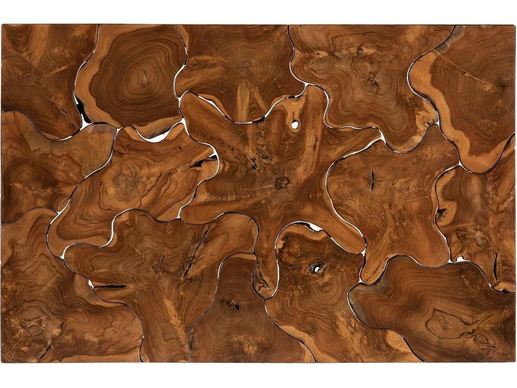 Teak Slice Coffee Table, Rectangle - image 1
