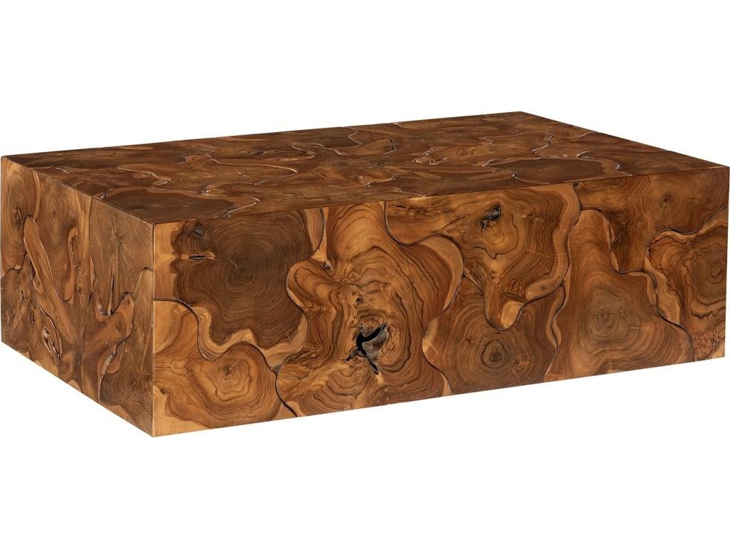 Teak Slice Coffee Table, Rectangle - image 2