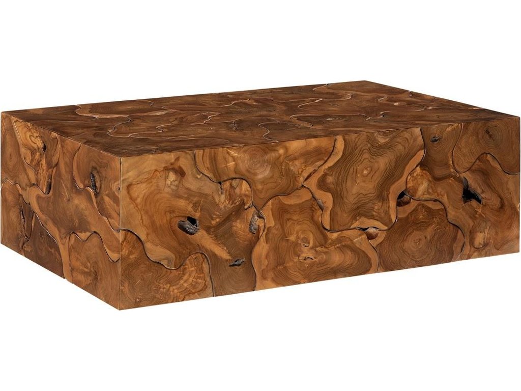 Teak Slice Coffee Table, Rectangle - main image