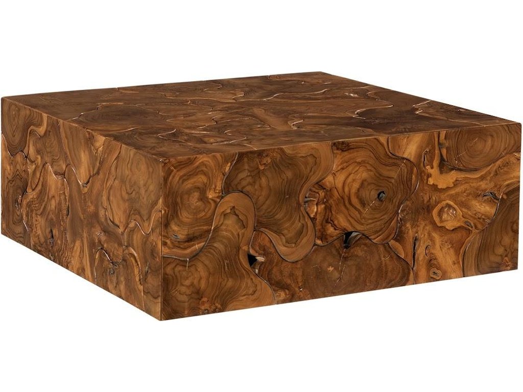 Teak Slice Coffee Table, Square - image 2