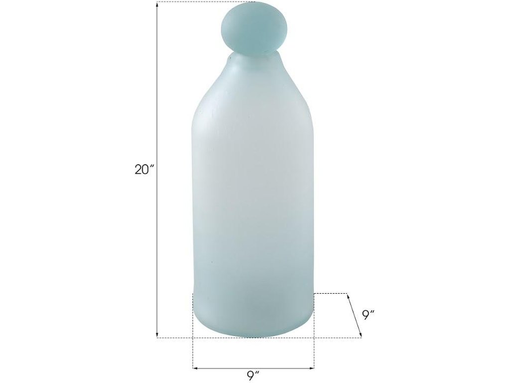 Frosted Glass Bottle, Small - image 2