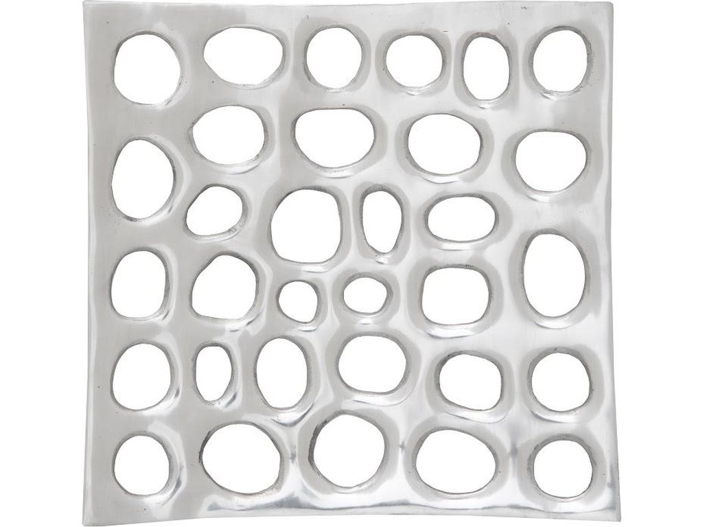 Polka Dot Wall Tile, Silver - main image