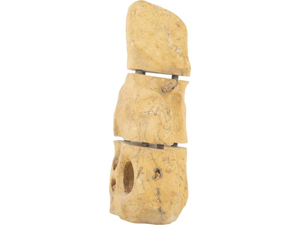 Sliced Stone Sculpture, Limestone, Assorted - image 1